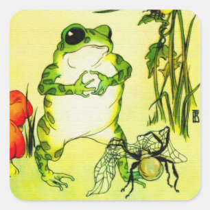Froschfrosch Quadratischer Aufkleber