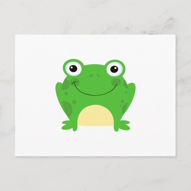 Froschfrösche Amphibien Niedlicher Cartoon Tier Postkarte (Vorderseite)