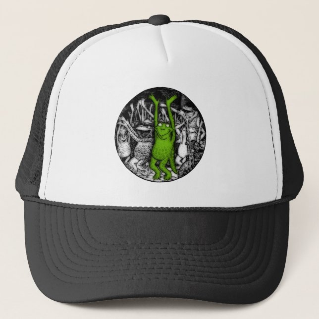 Froschfrosche Truckerkappe (Vorderseite)