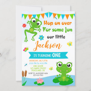 Froschgeburtseinladung Grüne Reptilieneinladung Einladung