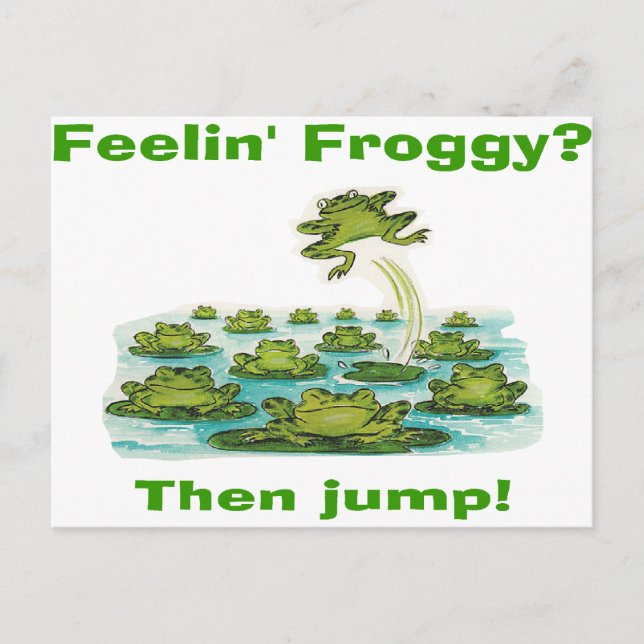 Froschgefühl Postkarte (Vorderseite)