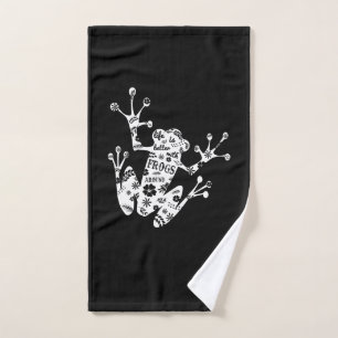 Froschgeschenk I Liebe Frosch weiß Handtuch