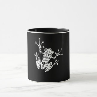 Froschgeschenk| I Liebe Frosch weiß Tasse