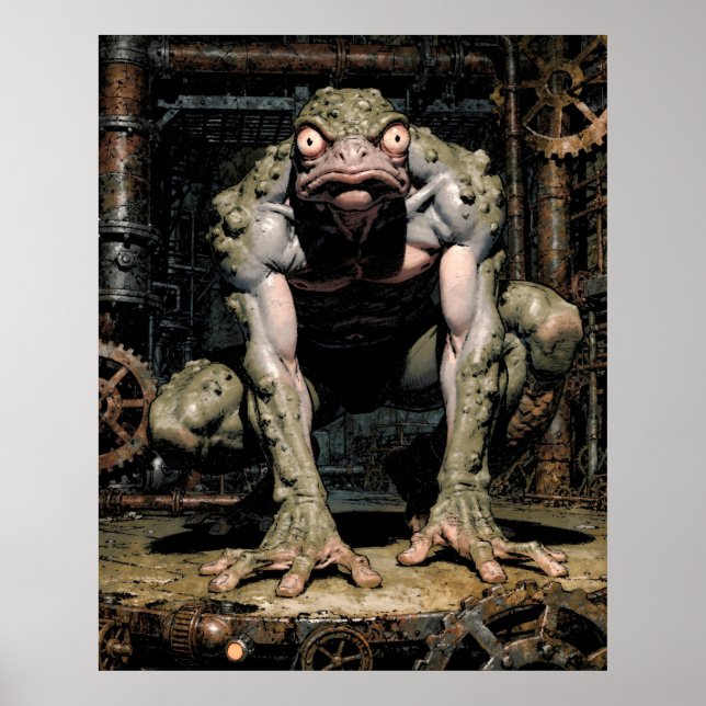 Froschgesicht Poster (Vorne)