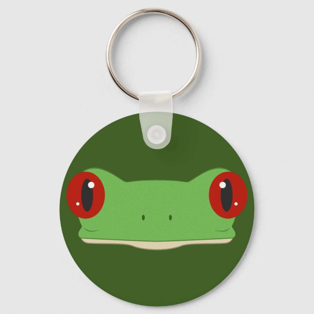 Froschgesicht Schlüsselanhänger (Vorderseite)