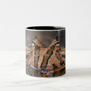 Froschgesicht Zweifarbige Tasse