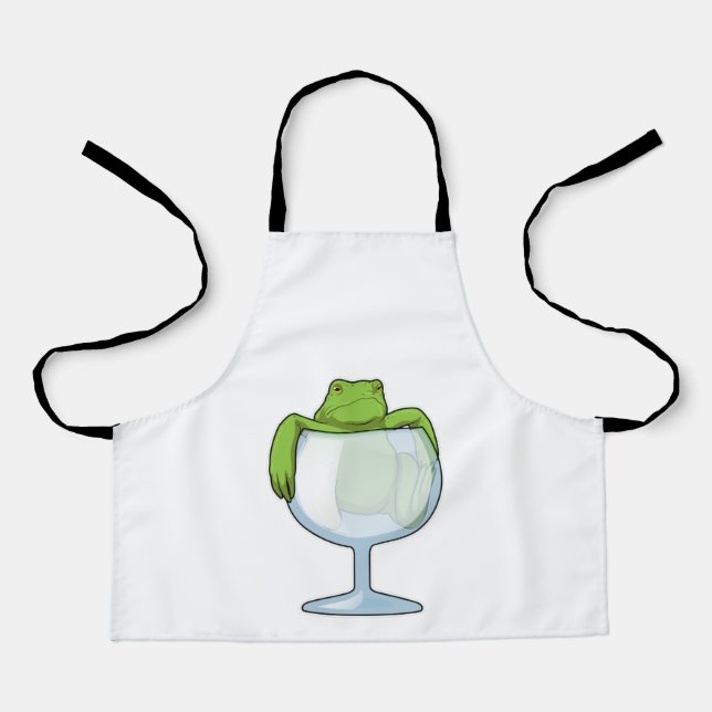 Froschglas Schürze (Vorderseite)
