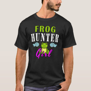 Froschjäger Mädchen Froschfänger Amphibie Tier Fu T-Shirt