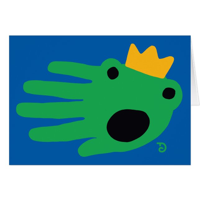 Froschkarte (Vorderseite (Horizontal))