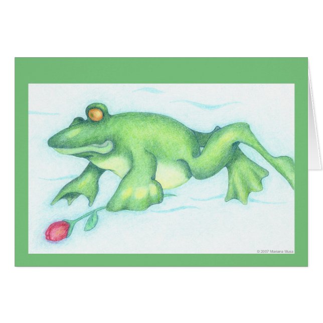 Froschkarte der Liebe (Vorderseite (Horizontal))
