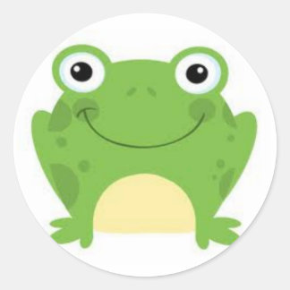 Froschkleber Runder Aufkleber