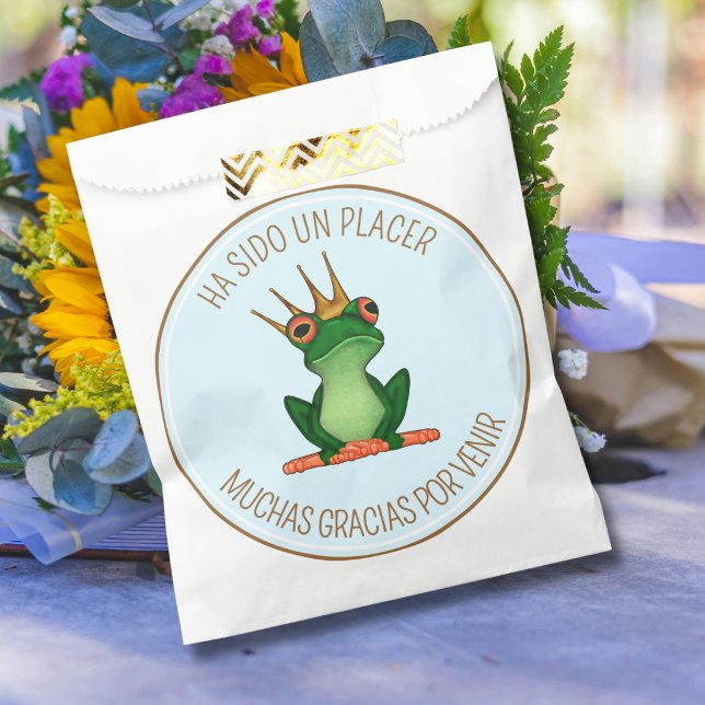 Froschkönig-Gunstbeutel mit individuellem Text Geschenktütchen (Von Creator hochgeladen)