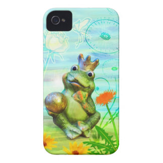 Froschkönig mit Blumen iPhone Hülle