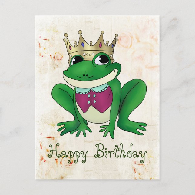 Froschkönig Postkarte (Vorderseite)