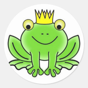Froschkönig Runder Aufkleber