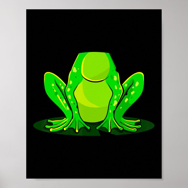 Froschkostüm Halloween Green Toad Kinder Männer Fr Poster (Vorne)