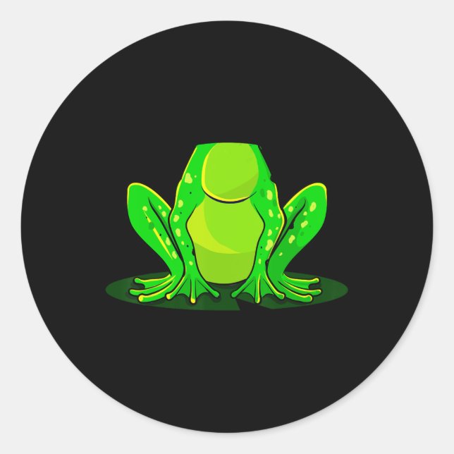 Froschkostüm Halloween Green Toad Kinder Männer Fr Runder Aufkleber (Vorderseite)