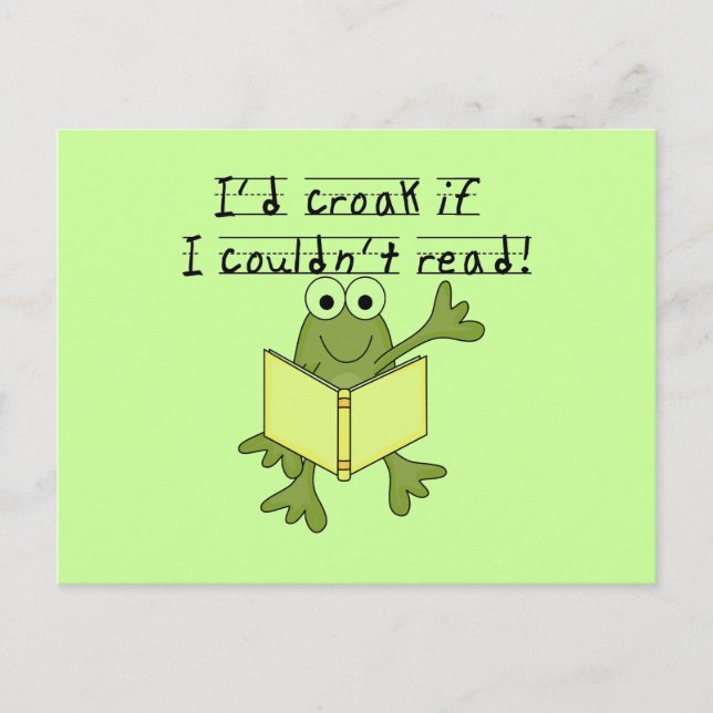 Froschkroak, wenn ich keine Hemden und Geschenke l Postkarte (Vorderseite)