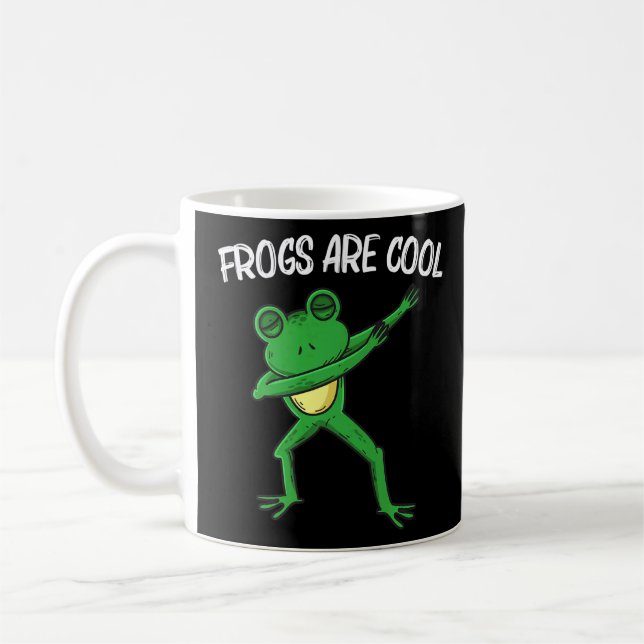 Froschkunst für Männer Frauen, die Grüne Bäume zu  Kaffeetasse (Links)
