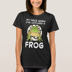 Froschliebe Kröte Froschfänger Jäger Amphibienfang T-Shirt