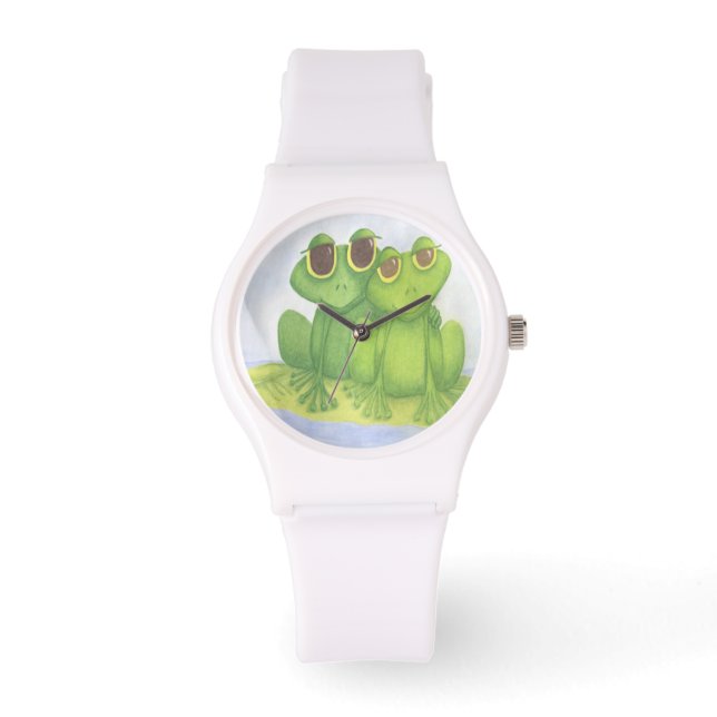 Froschliebhaber Armbanduhr (Vorderseite)