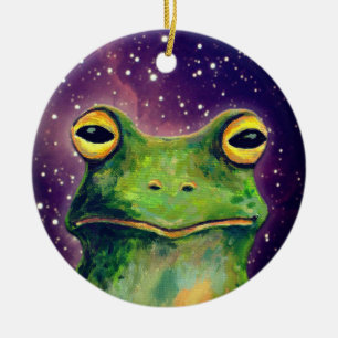 Froschliebhaber-Ornament Keramik Ornament