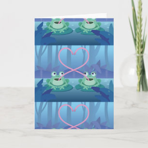 Froschliebhaber von Valentinstagen Feiertagskarte