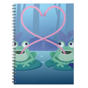 Froschliebhaber von Valentinstagen Notizblock