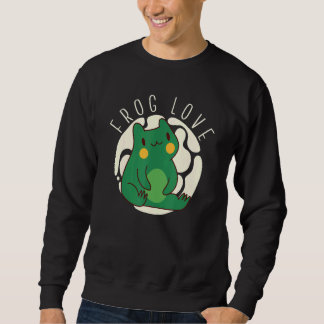 Froschliebt Kröte Froschfänger Jäger Amphibie Fang Sweatshirt