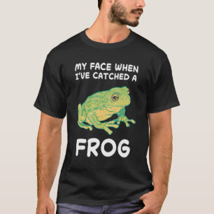 Froschliebt Kröte Froschfänger Jäger Amphibienfang T-Shirt