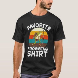 Froschliebt Kröte Froschfänger Jäger Amphibienfang T-Shirt