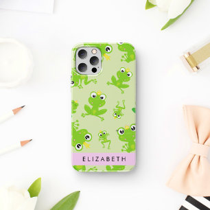 Froschmuster, grüne Frösche, Froschkönig, Ihr Name iPhone 16 Hülle