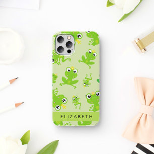 Froschmuster, grüne Frösche, Froschkönig, Ihr Name iPhone 16 Hülle