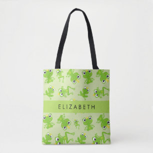 Froschmuster, grüne Frösche, Froschprinz, Ihr Name Tasche