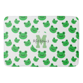 Froschmuster-Monogramm Wildbaby Badematte