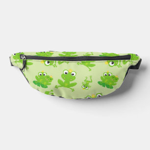 Froschmuster, Niedliche Frösche, grüne Frösche, Fr Bauchtasche