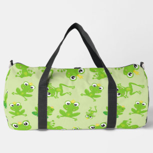 Froschmuster, Niedliche Frösche, grüne Frösche, Fr Duffle Bag