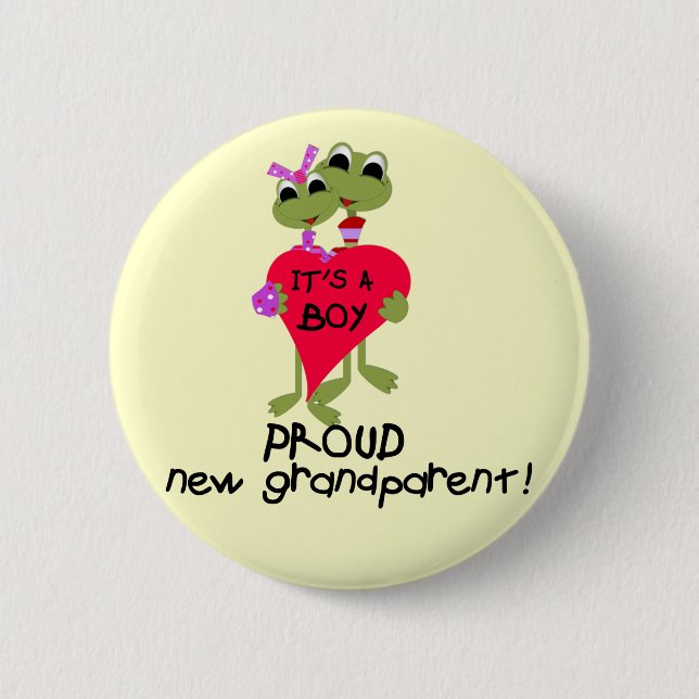 Froschmutter von Boy Tshirts und Geschenke Button (Vorderseite)