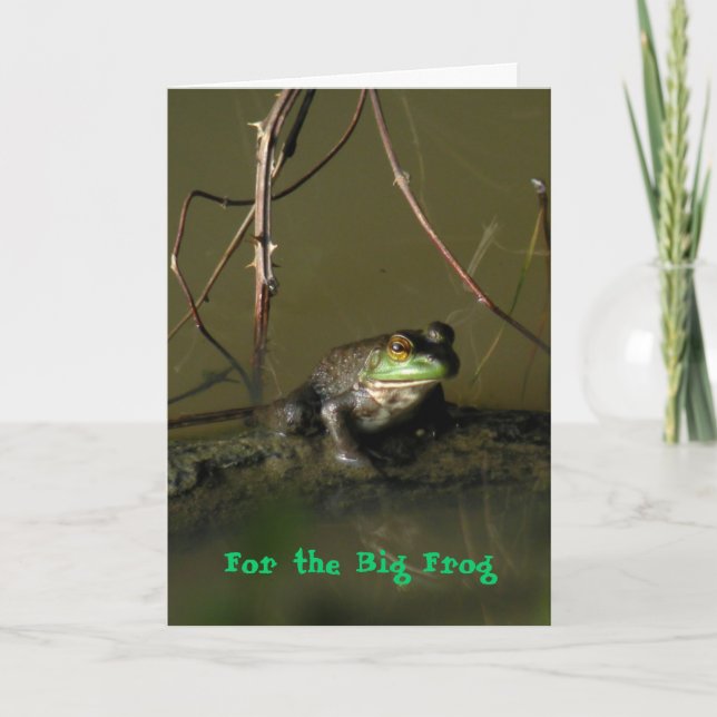 Froschpatte Karte (Vorderseite)