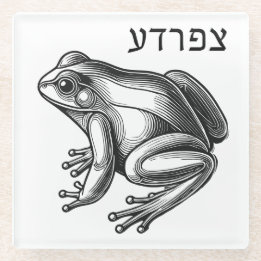 Froschpest für Seder Glasuntersetzer