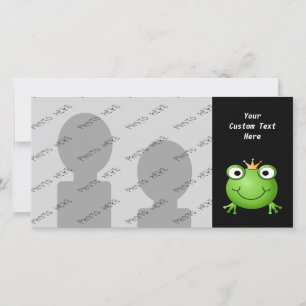 Froschprinz. Frosch lächeln mit einer Krone.