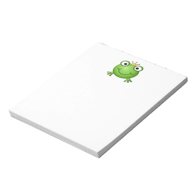 Froschprinz. Happy Frog. Notizblock (Rotiert)