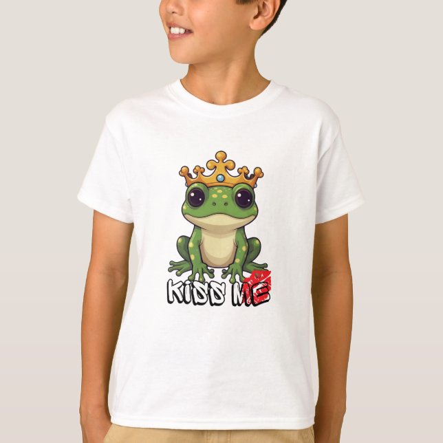 Froschprinz, küss mich T-Shirt (Vorderseite)