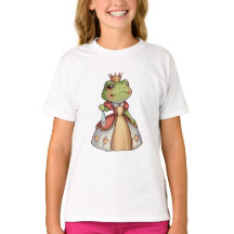 Froschprinzessin in einem mit einer Krone und eine