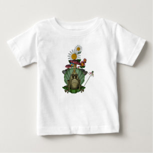 Froschprinzessin Pilze Blumen  Baby T-shirt