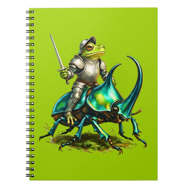 Froschritter und Kampfkäfer Notizblock (Vorderseite)
