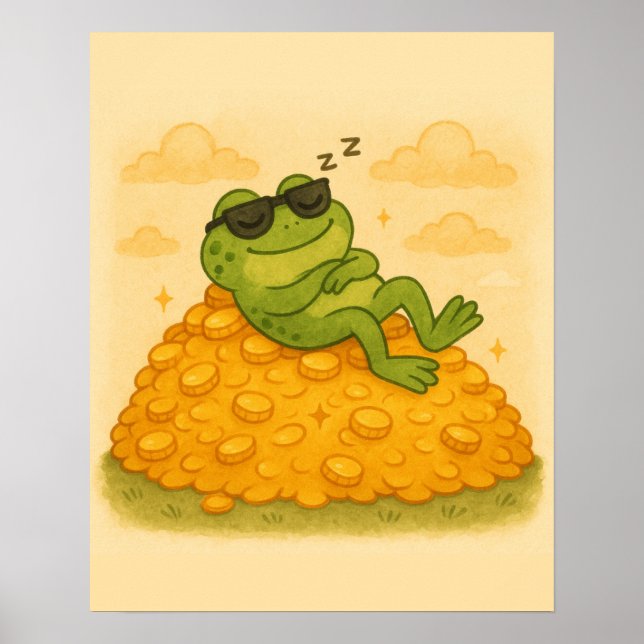 Froschschläferei auf Gold Hill Poster (Vorne)