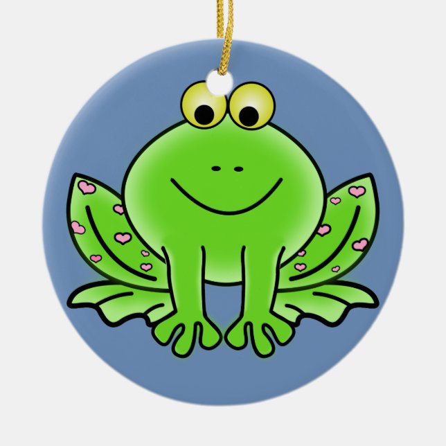 Froschschschmuck Keramik Ornament (Vorne)