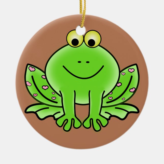 Froschschschmuck Keramik Ornament (Vorne)