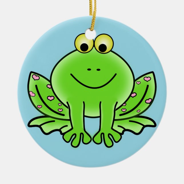 Froschschschmuck Keramik Ornament (Vorne)